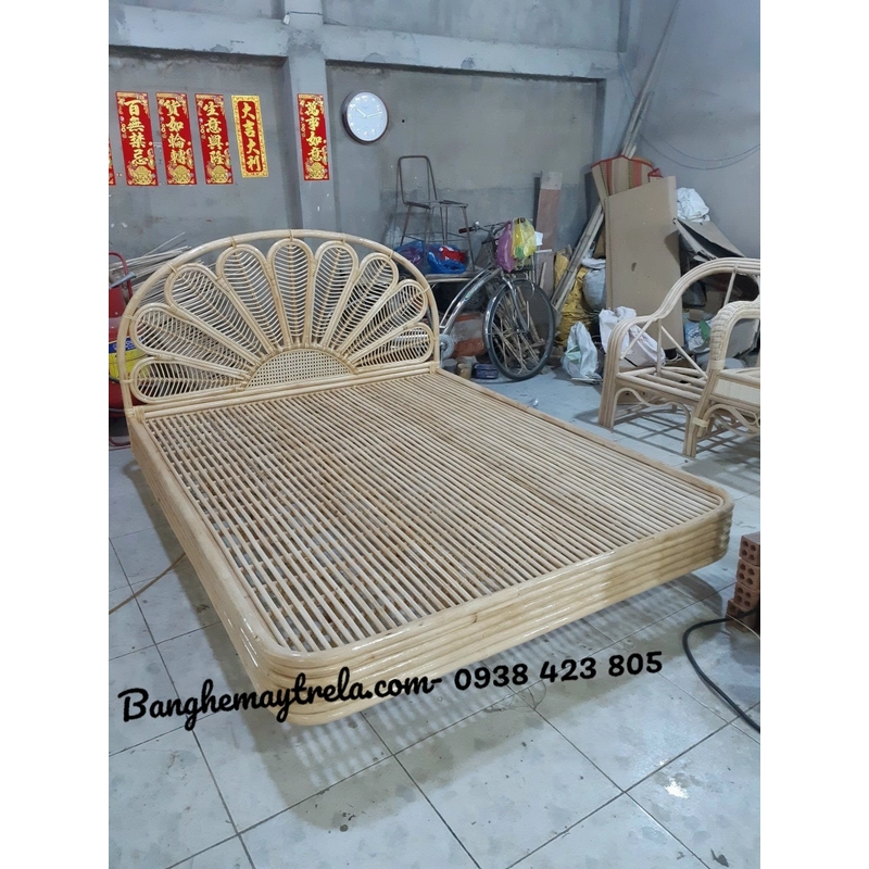 Giường mây tre đan phòng ngủ 512656
