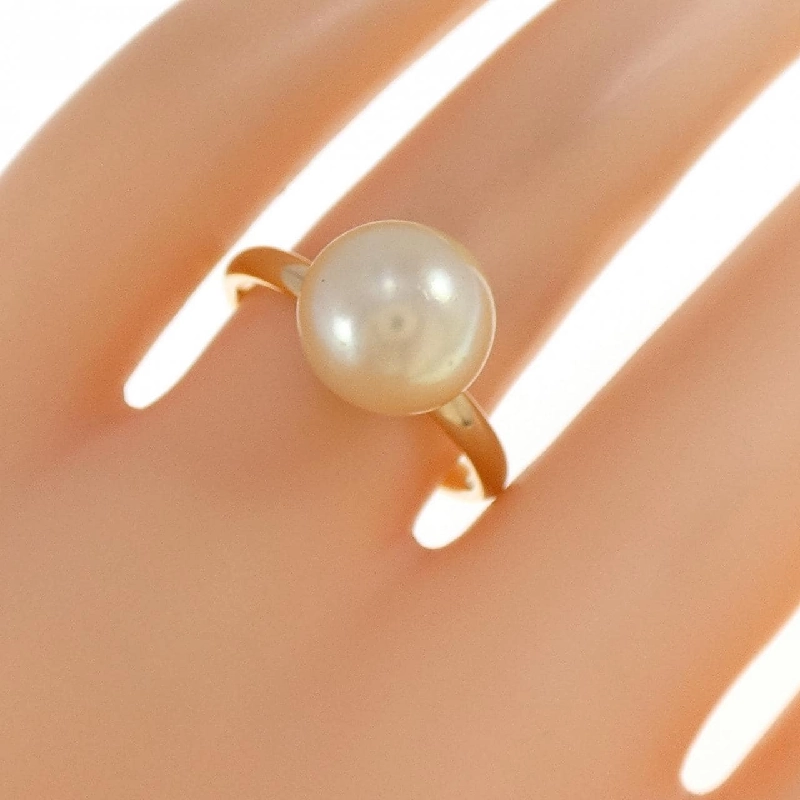 Nhẫn ngọc trai Akoya K18YG 9.9mm - Hàng hiệu Authentic 849761