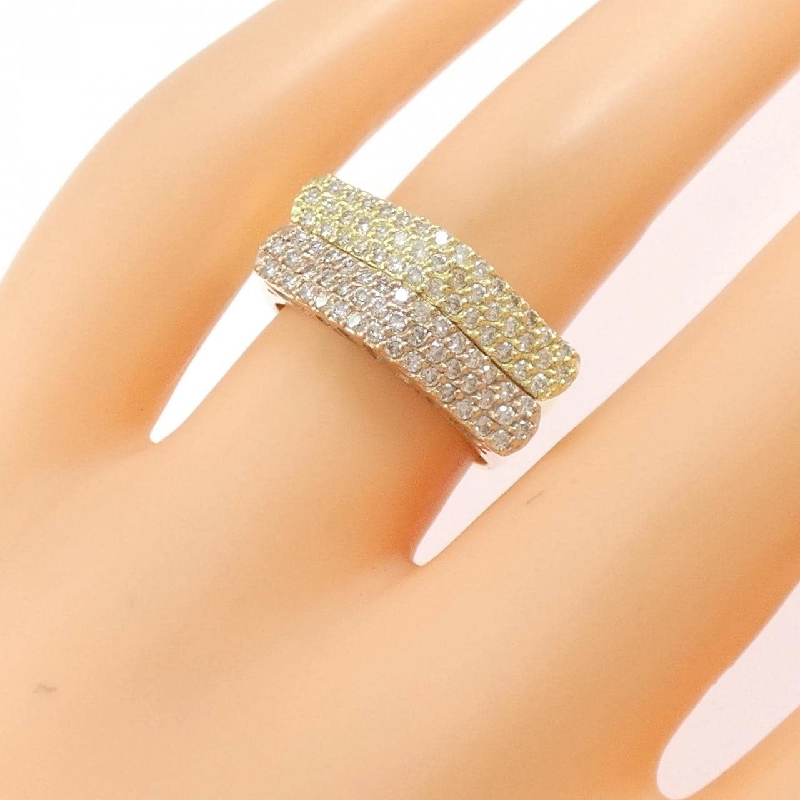 Nhẫn kim cương K18YG/K18PG 0.69CT - Hàng hiệu Authentic 850710