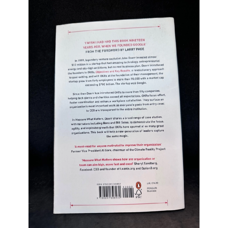 [Phiên Chợ Sách Cũ] Measure what matters - OKRs The simple idea that drives 10x growth John Doerr 1503 409397