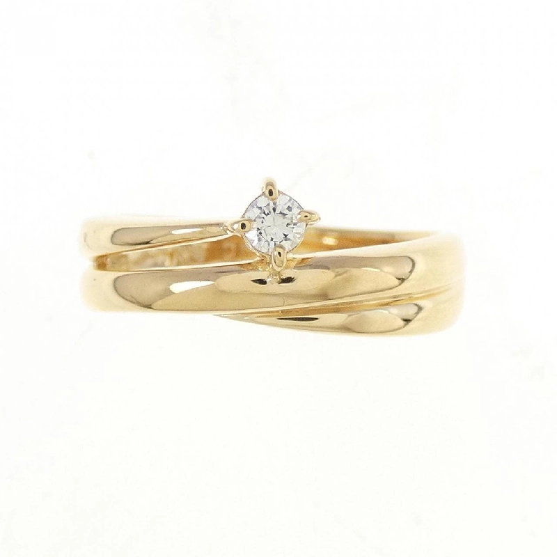 Nhẫn kim cương K18YG 0.07CT 672923