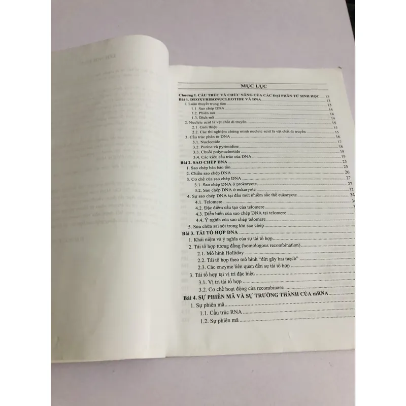 GIÁO TRÌNH GIẢNG DẠY ĐẠI HỌC SINH HỌC TẾ BÀO VÀ DI TRUYỀN HỌC  593723