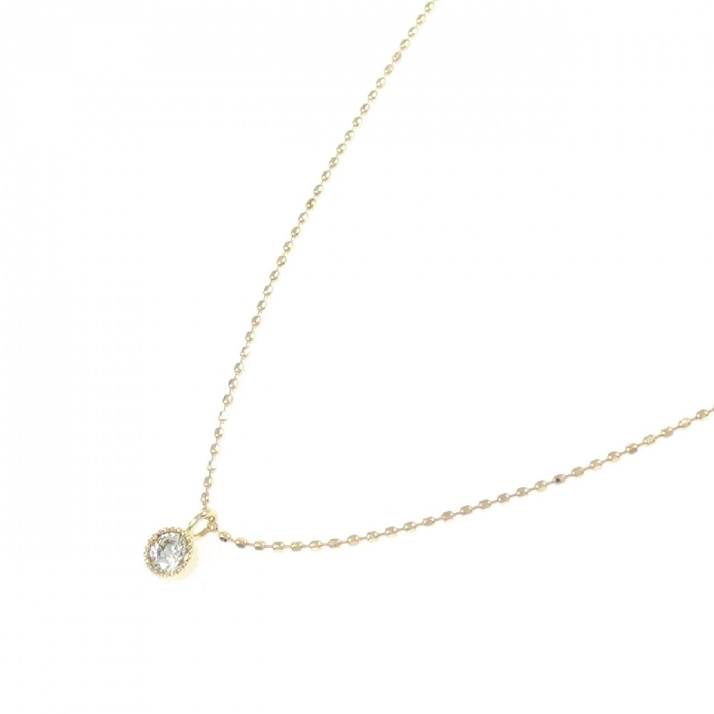 Dây chuyền kim cương K18YG 0.10CT - Hàng hiệu chính hãng 858200