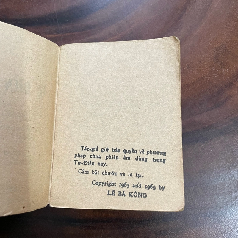 II Từ Điển Việt Anh (Loại bỏ túi) - Lê Bá Kông - ZIÊN HỒNG - 1969 463473