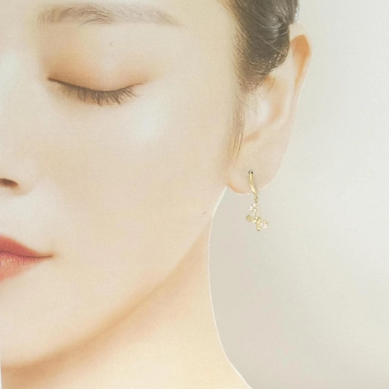 585YG Nơ Cubic Bông Tai - Hàng hiệu Chính hãng 868793