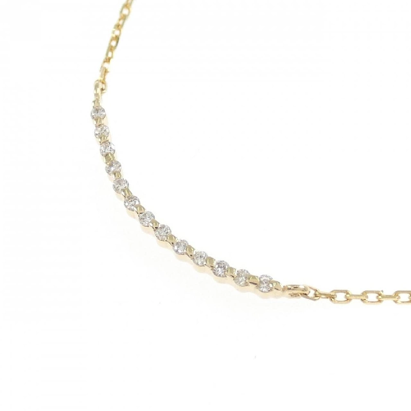 Dây chuyền kim cương K18YG 0.04CT - Hàng hiệu Chính hãng 858231