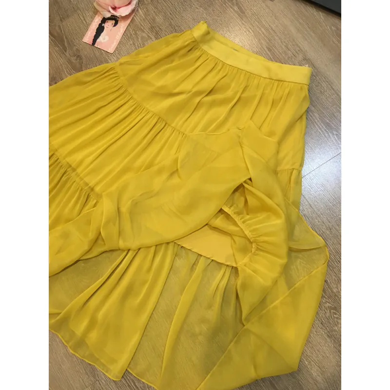 [Thanh Lý Hãng] Chân váy vintage voan tầng CCHAT dáng dài siêu xoè cao cấp nàng thơ 696655