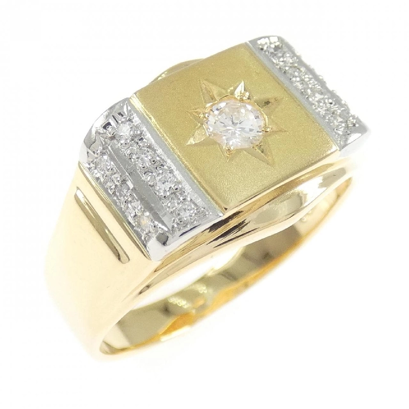 Nhẫn kim cương K18YG/PT900 0.15CT - Hàng hiệu Authentic 845582