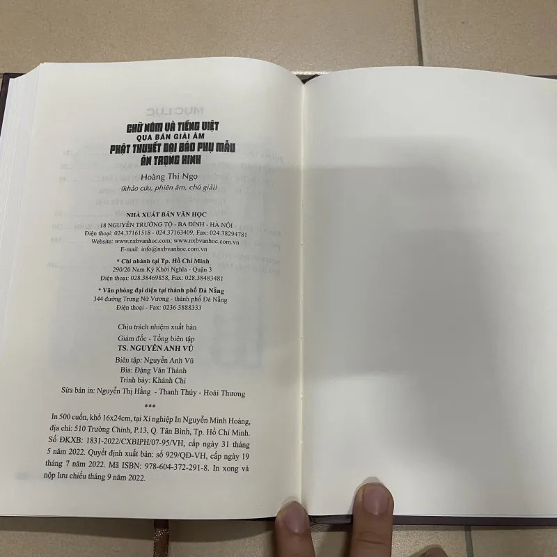 Chữ Nôm và tiếng việt qua bản giải âm Phật thuyết đại báo phụ mẫu ân trọng kinh (c) 977714