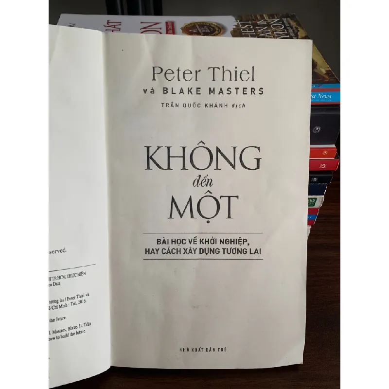 Zero to One (Không đến Một) – Peter Thiel & Blake Masters 558561
