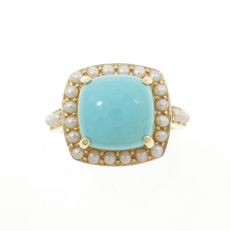 Nhẫn Turquoise K18YG 3.6CT - Hàng hiệu Chính hãng 850930