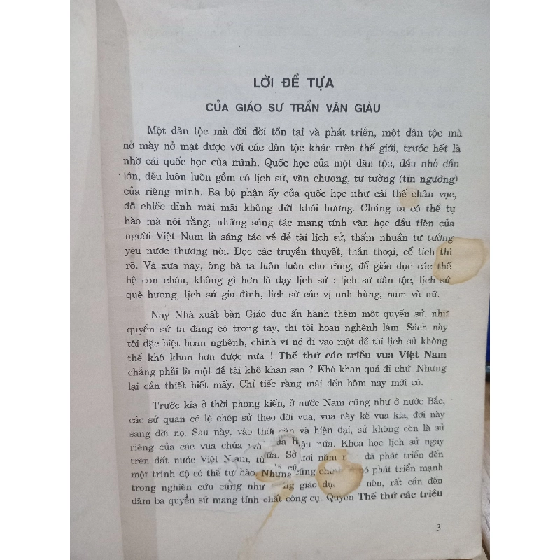 THẾ THỨ CÁC TRIỀU VUA VIỆT NAM - NGUYỄN KHẮC THUẦN 119776