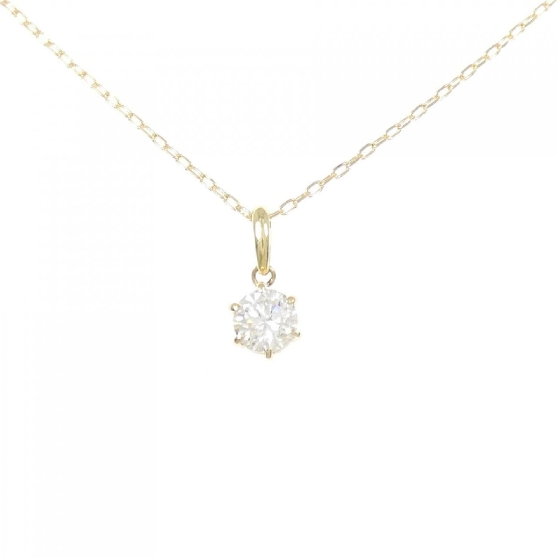 Dây chuyền kim cương K18YG 0.517CT F SI1 Tốt - Hàng hiệu Chính hãng 875452