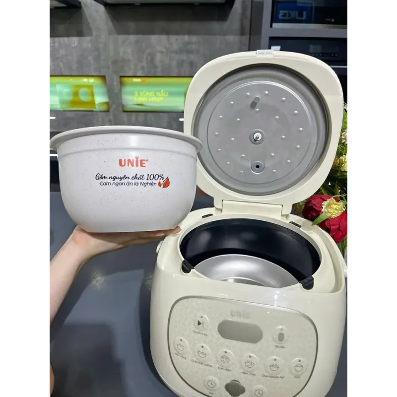 🥗 Nồi Cơm Điện UNIE URC815 – Ngoài Cơm Còn Nấu Cháo, Súp, Hầm Đa Năng! 726283