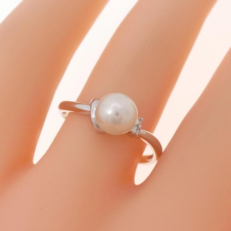 Nhẫn ngọc trai Akoya K18WG 6.2mm - Hàng hiệu Chính hãng 851725