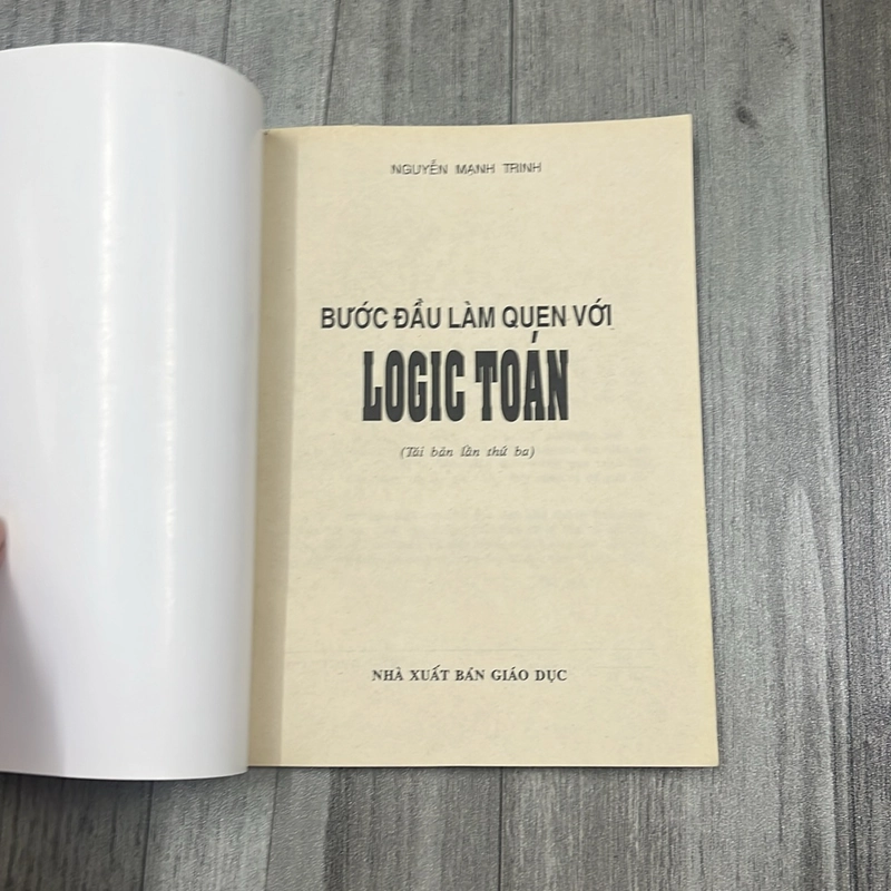 Bước đầu làm quen với logic toán. 2b3 527695
