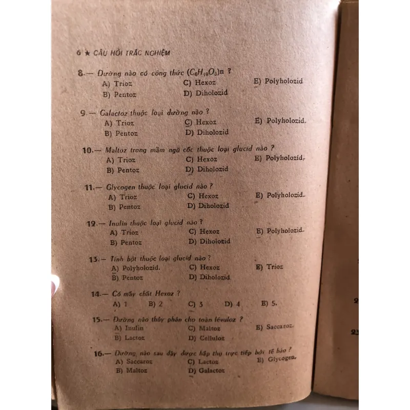 Trắc nghiệm vạn vật 12A  1006274