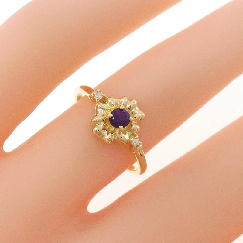Nhẫn Amethyst K18YG 0.12CT 670070