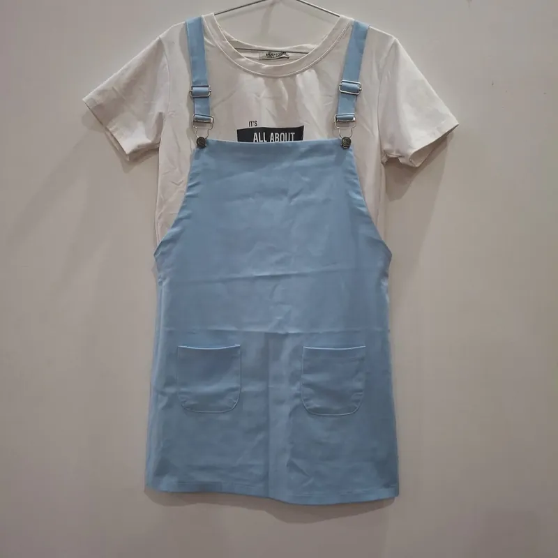 Chân váy phối áo thun 606291