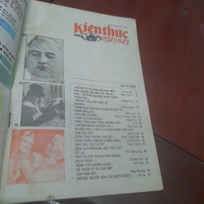 Bán nguyệt san KIẾN THỨC NGÀY NAY số 96 ngày 15/11/1992 492618