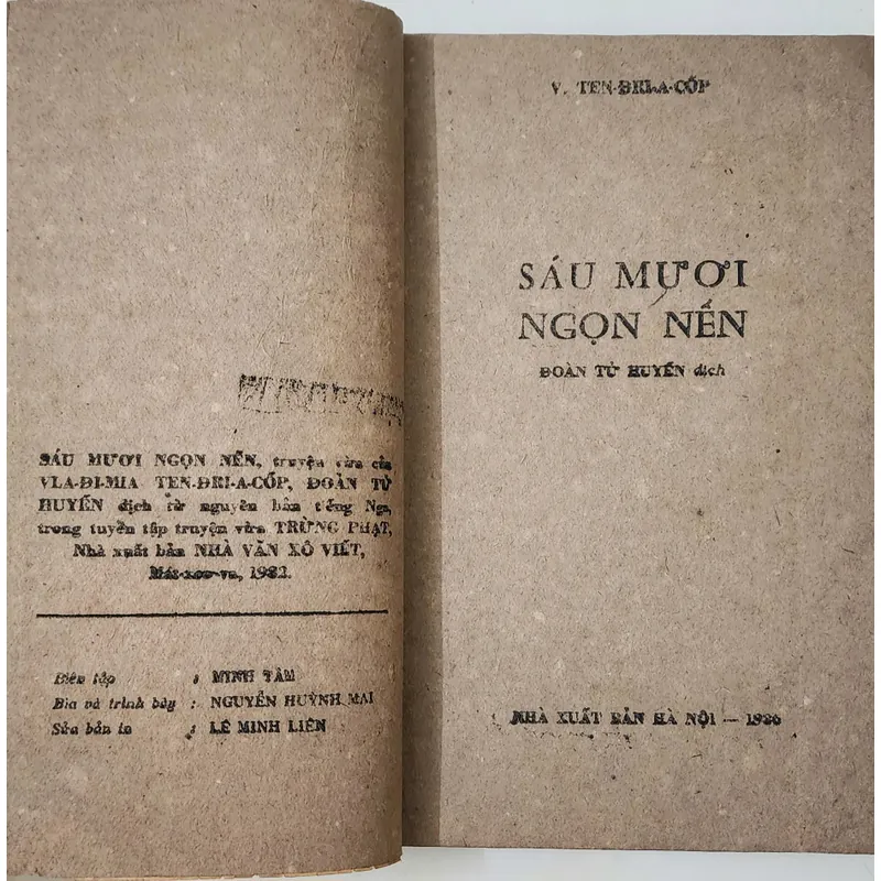 Truyện vừa Liên Xô: SÁU MƯƠI NGỌN NẾN (Dịch giả: Đoàn Tử Huyến) 713093