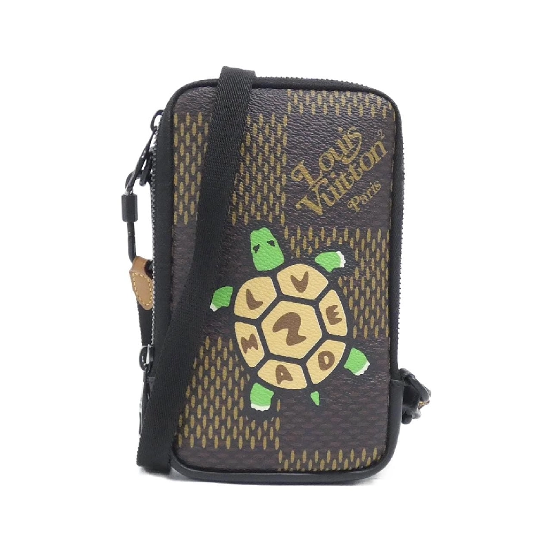 Túi đeo vai Louis Vuitton Damier Giant (LV Squared) Double Phone Pouch N40377 - Hàng hiệu Chính hãng 802123