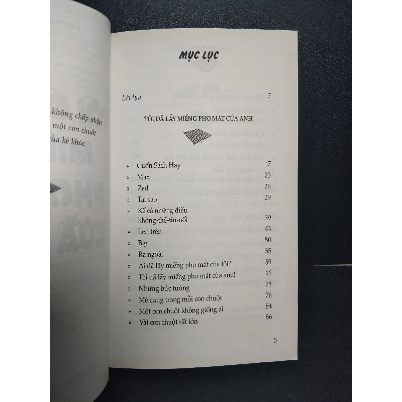 Tôi đã lấy miếng pho mát của anh ! mới 80% ố bẩn 2011 Deepak Malhotra HCM2103 KỸ NĂNG 918726