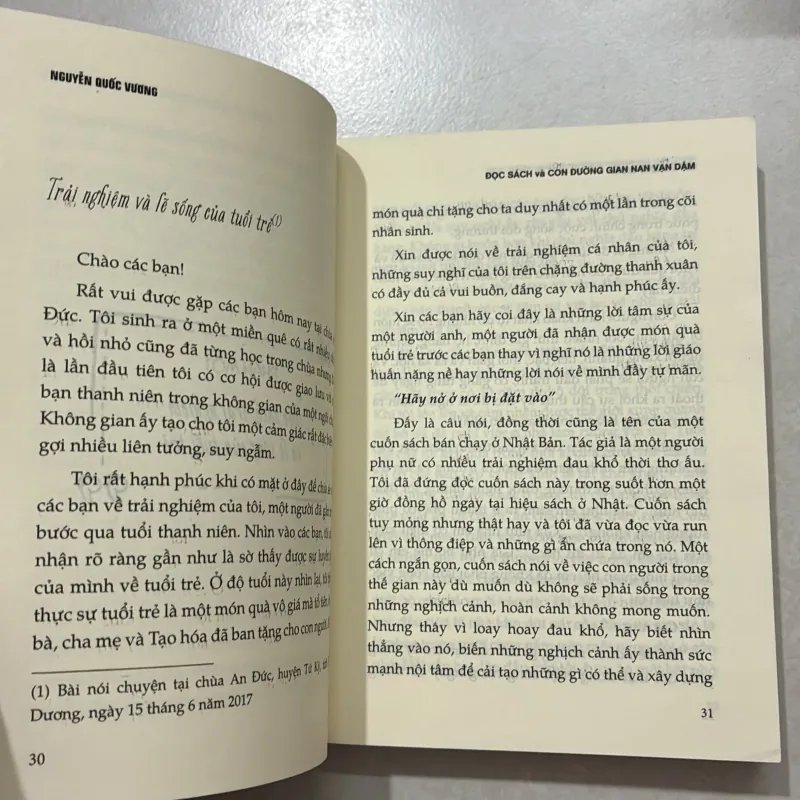 Đọc sách và con đường gian nan vạn dặm - Nguyễn Quốc Vương (t01) 750985