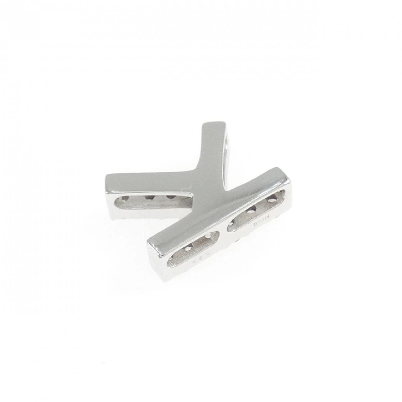 K18WG Chữ cái K Mặt dây chuyền kim cương 0.28CT - Hàng hiệu Chính hãng 870141