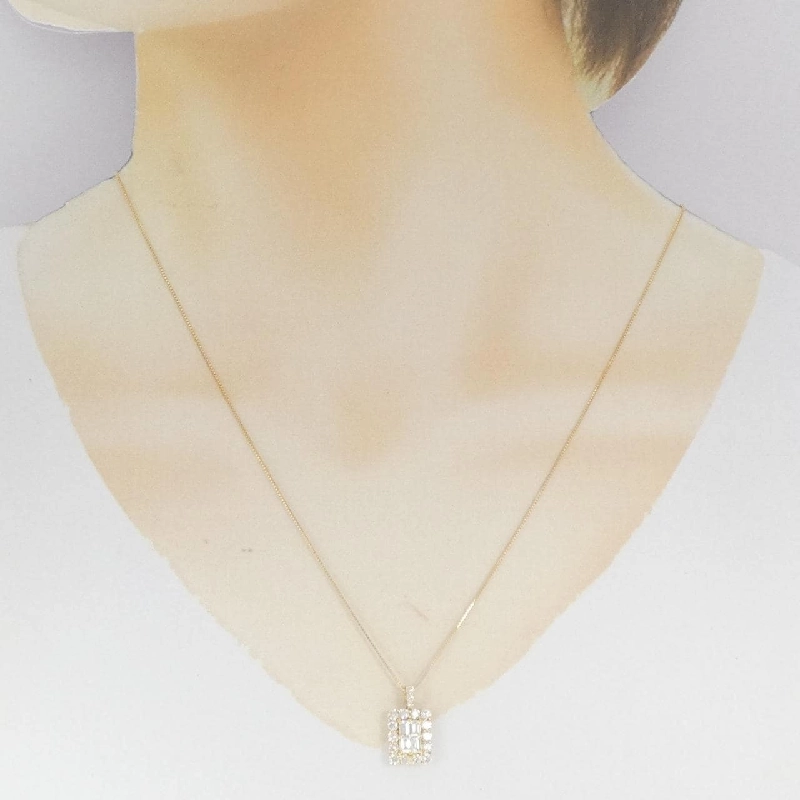 K18YG Dây chuyền kim cương 1.00CT - Hàng hiệu Chính hãng 858630