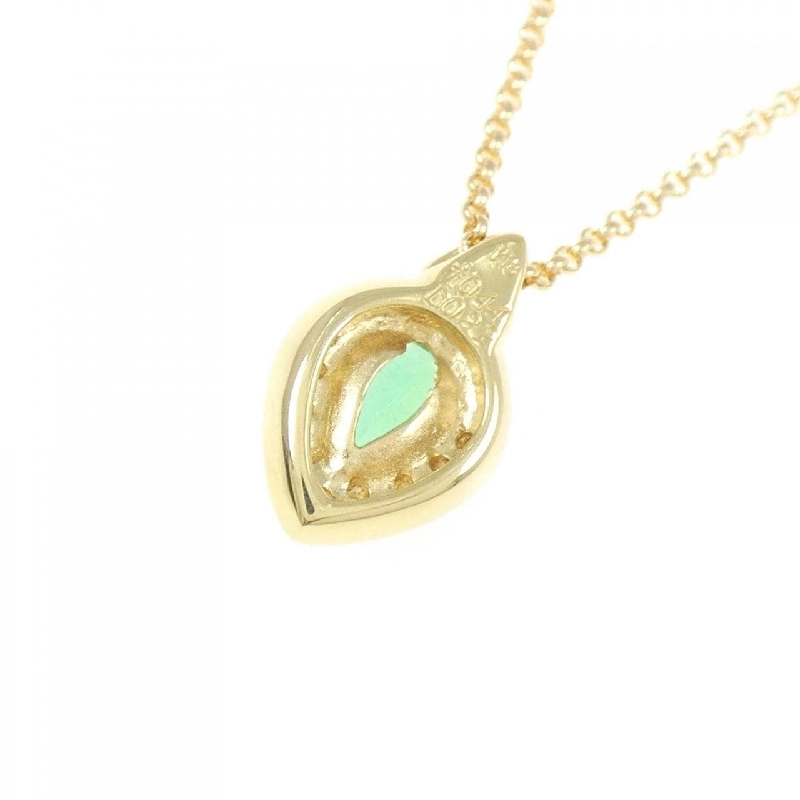 K18YG Emerald Necklace 0.44CT - Hàng hiệu Authentic 856494