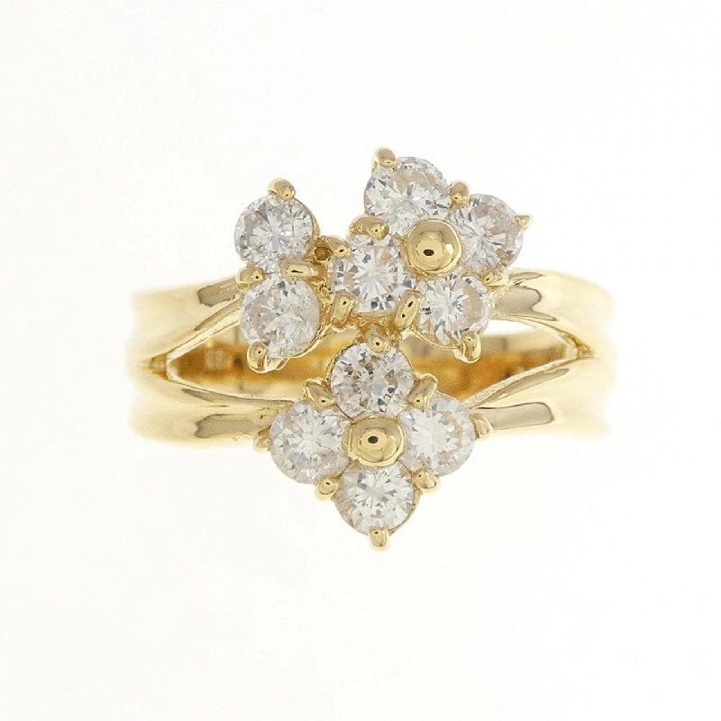 Nhẫn kim cương hoa K18YG 1.03CT 673468