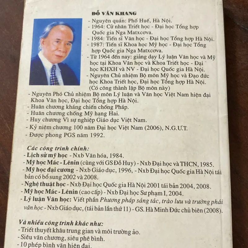 NGHỆ THUẬT HỌC, ĐỖ VĂN KHANG (XB 2008) 1035597