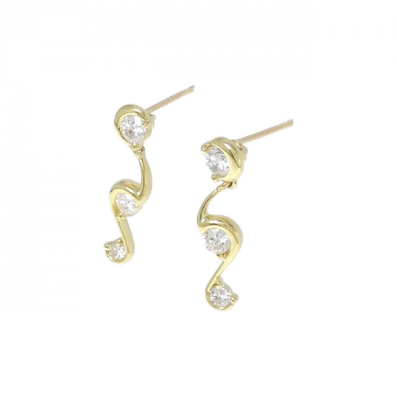 K18YG Bông tai kim cương 0.70CT - Hàng hiệu Chính hãng 877424