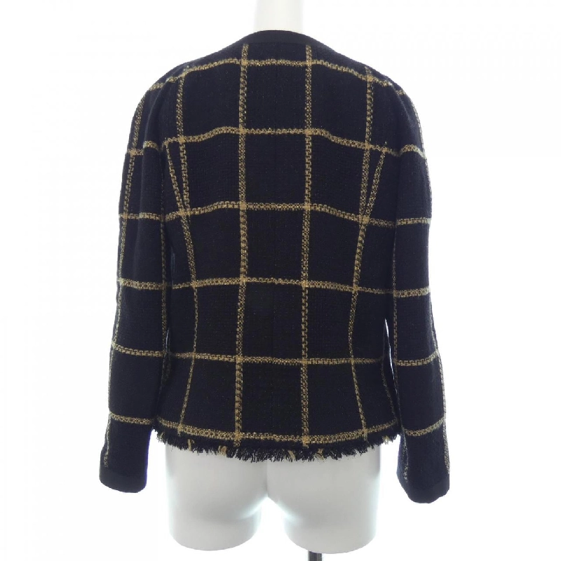 【Mã giảm giá】Áo khoác không cổ CHANEL 643585