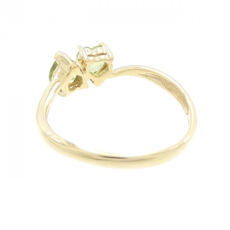 Nhẫn Peridot K18YG hình trái tim 670145