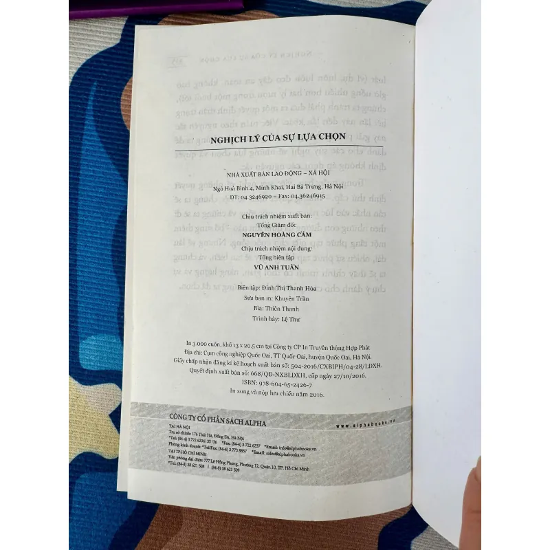 [Sách Tâm Lý Hành Vi] Nghịch Lý Của Sự Lựa Chọn - Barry Schwartz - Tốt 931644