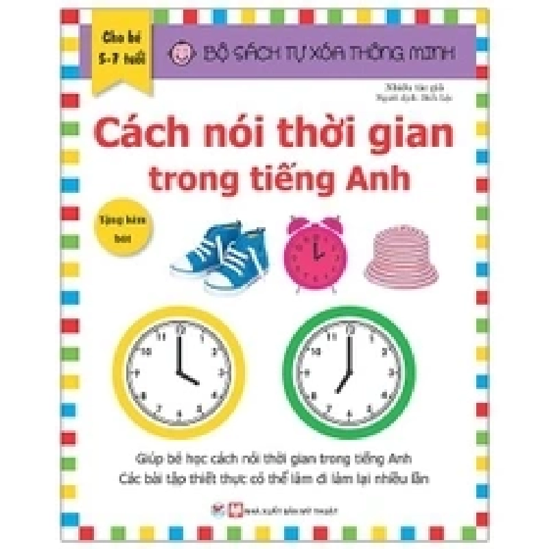 Bộ sách tự xóa thông minh - Cách nói thời gian trong tiếng anh mới 100% HCM.PO Nhiều tác giả Oreka-Blogmeo 135937