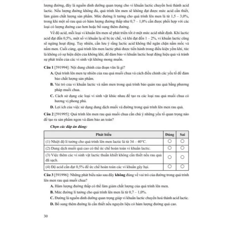 Tổng Ôn phần Tư Duy Khoa Học/Giải Quyết Vấn Đề Môn Sinh Học 925905