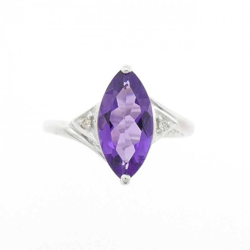 Nhẫn Amethyst K18WG - Hàng hiệu Authentic 851647