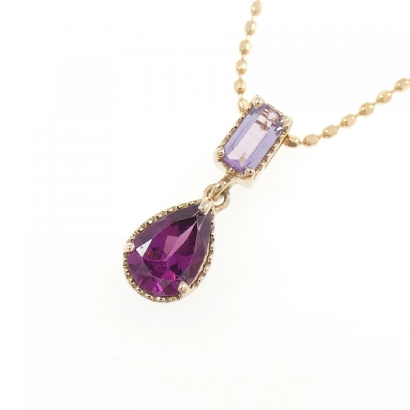 K18PG Mặt dây chuyền Amethyst - Hàng hiệu Chính hãng 859754