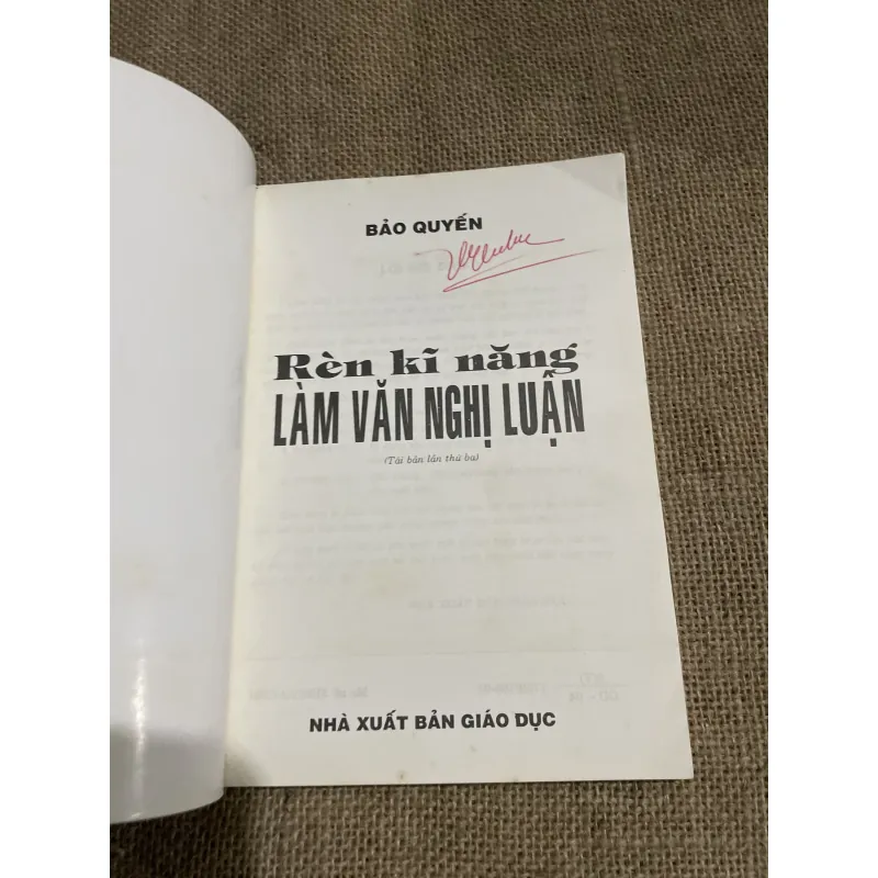 Tiền luyện kỹ năng làm văn nghị luận  797061
