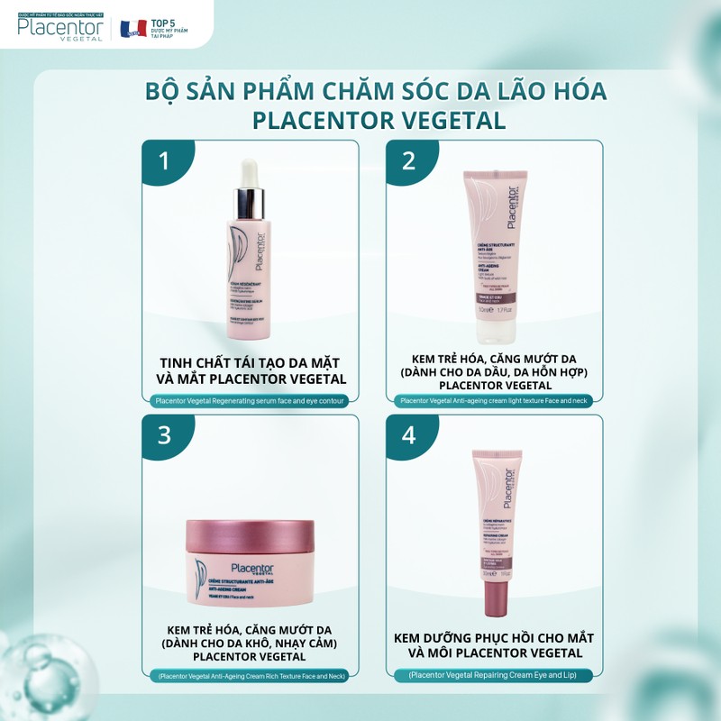 Kem dưỡng da chống lão hóa, căng mướt da Placentor Vegetal Cream 50ml - Ry Store 186690