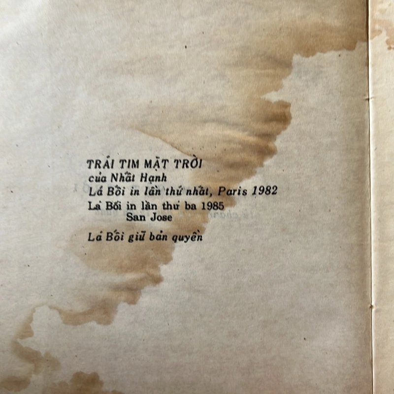 Trái tim mặt trời - Nhất Hạnh (Lá Bối) - 198x 526186
