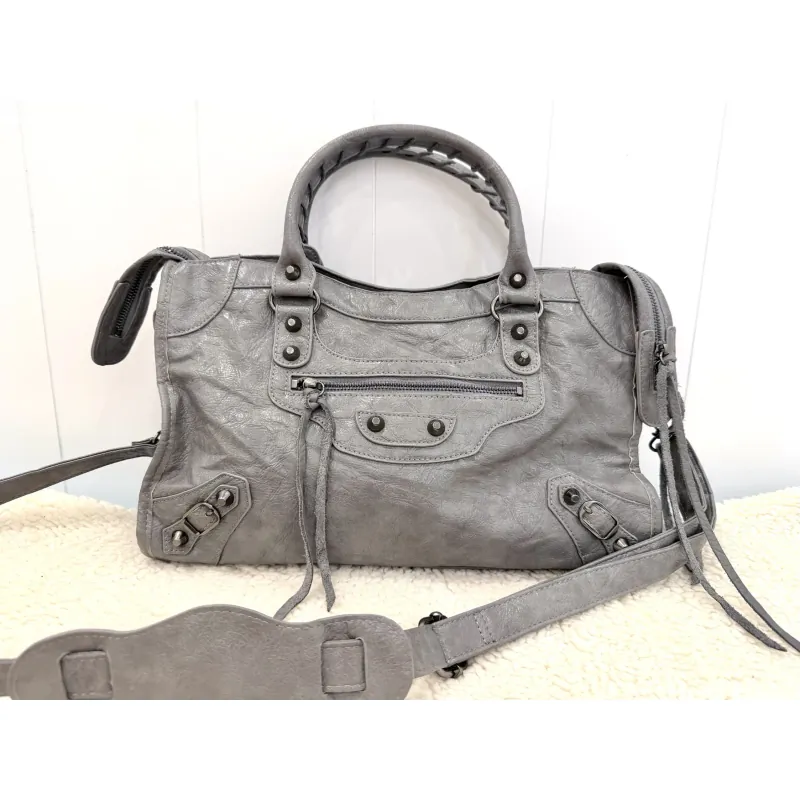 ✨ TÚI DA THẬT FORM BALEN SIÊU XINH – XÁM GHI CỰC TÂY ✨ 975923