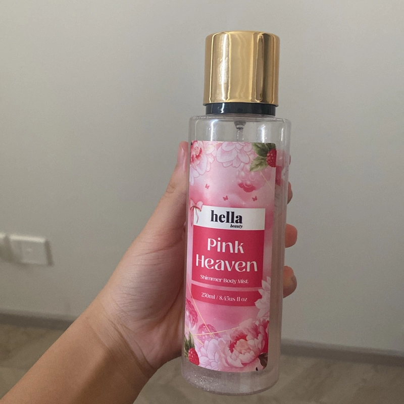 Bodymist có nhũ hella beauty 509224