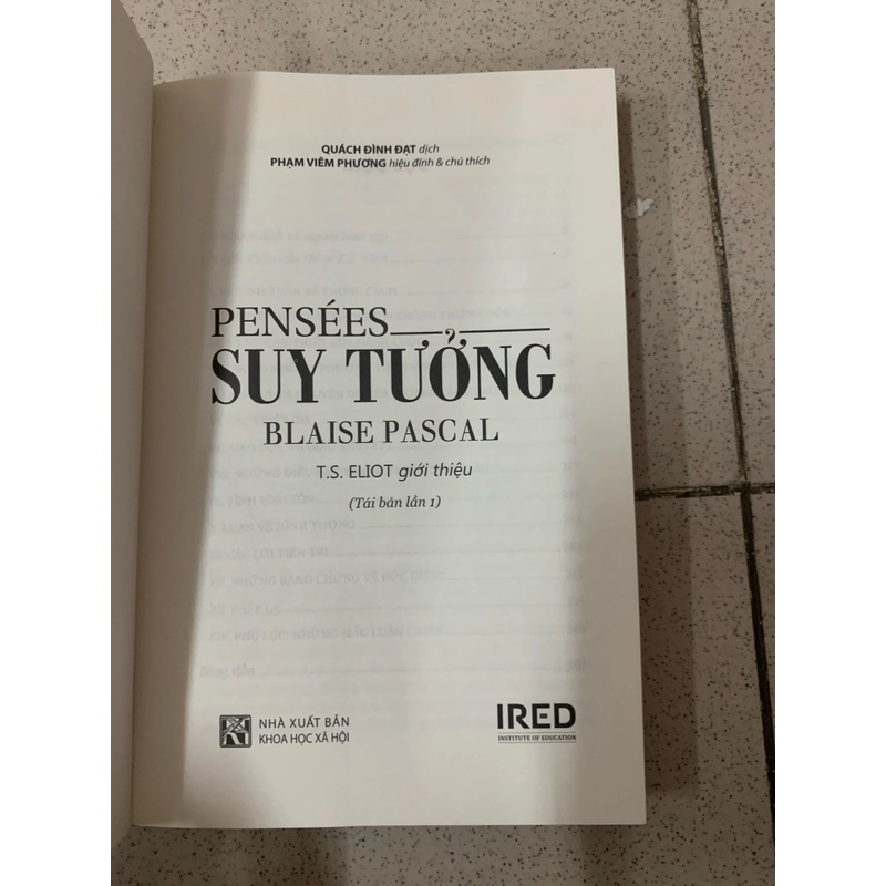 Blaise Pascal - Suy tưởng  278007