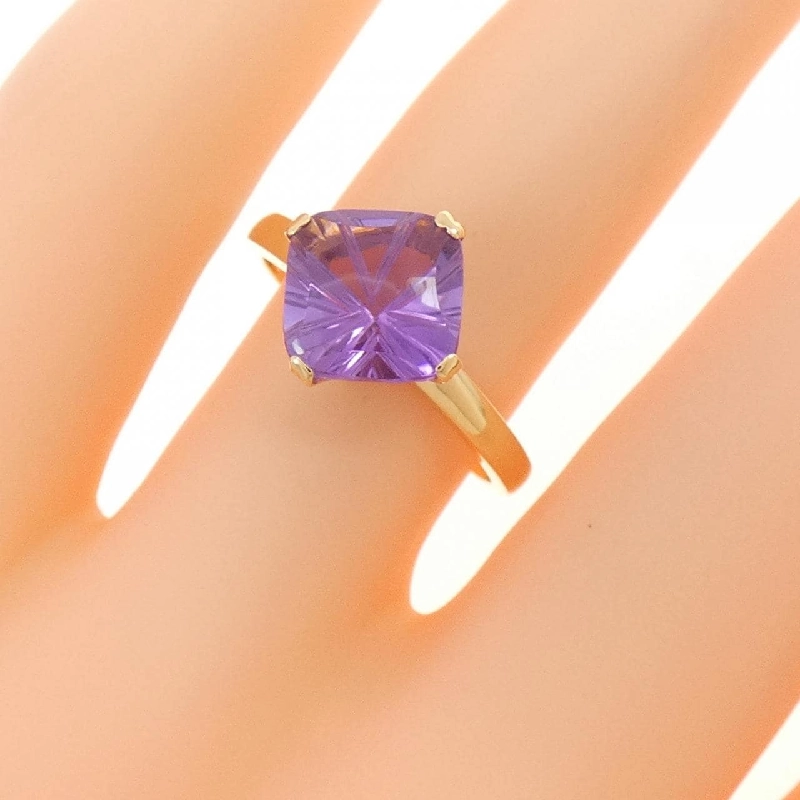 Nhẫn Amethyst K18YG - Hàng hiệu Authentic 850887