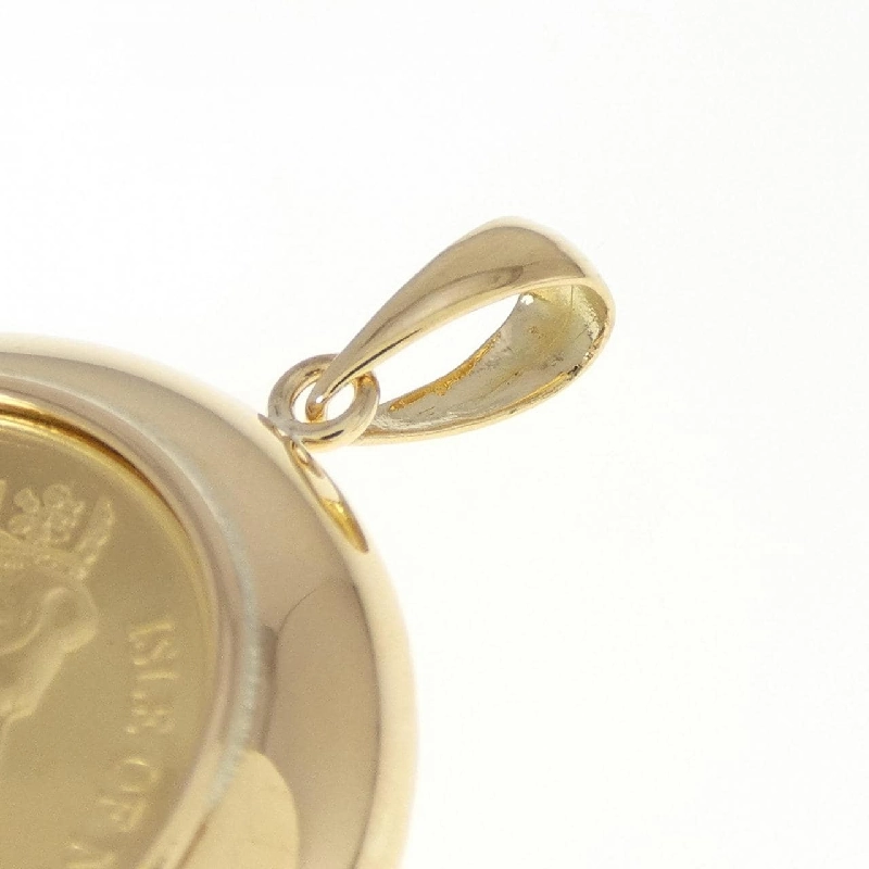 K18YG(枠) Đồng xu Mặt dây chuyền - Hàng hiệu Chính hãng 867981