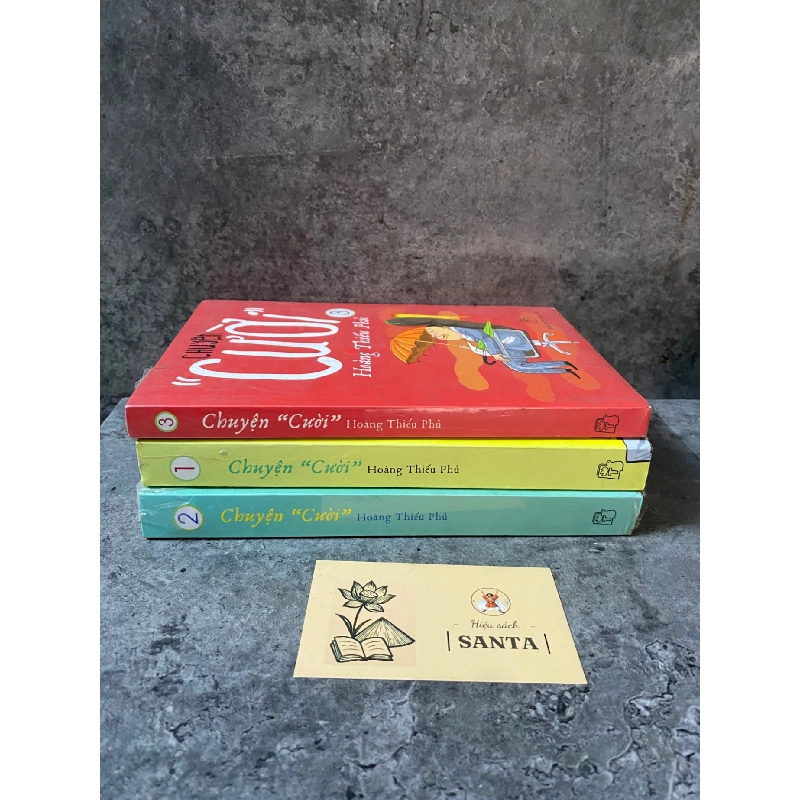 Truyện “cười” Hoàng Thiếu Phủ (bộ 3 tập)- sách lưu kho chưa qua sd,giấy xốp có ố 790338